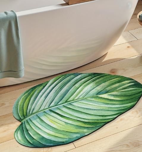 Leaf Bathroom Mat Anti-Slip (45*90)